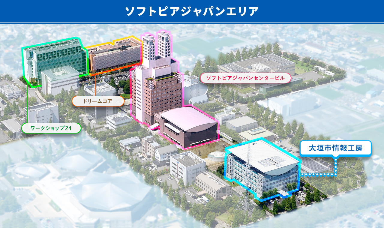 ソフトピアジャパンエリアマップ