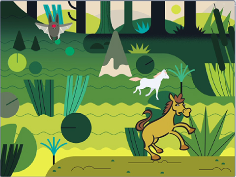 森の中のダンス